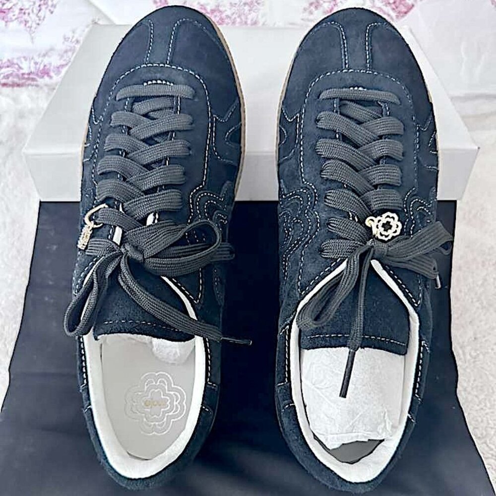 Maje Suede Sneakers Women Brand New / Trending Style Authentic